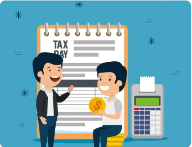 Tax day illustration